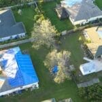 Florida-friendly landscaping in the front yard of a home in a Tampa area homeowners association.